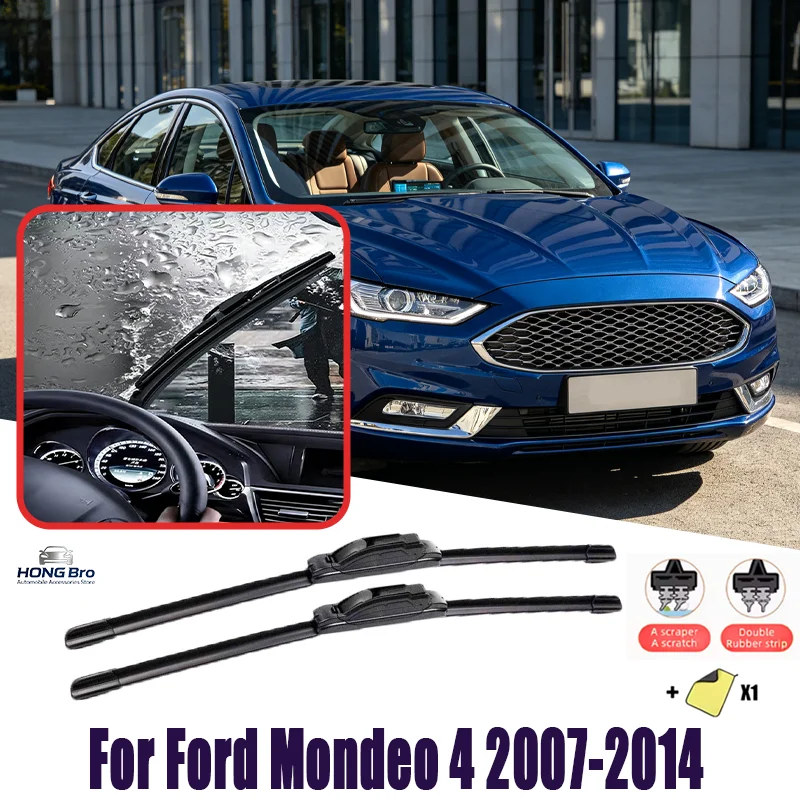 For Ford Mondeo 4 2007-2014 LHD 26"+19" Front Silicone Wiper Blades, Silent Durable, All-Season, Windshield Windscreen Rain
For Ford Mondeo 4 2007-2014 LHD 26"+19" Front Silicone Wiper Blades, Silent Durable, All-Season, Windshield Windscreen Rain
