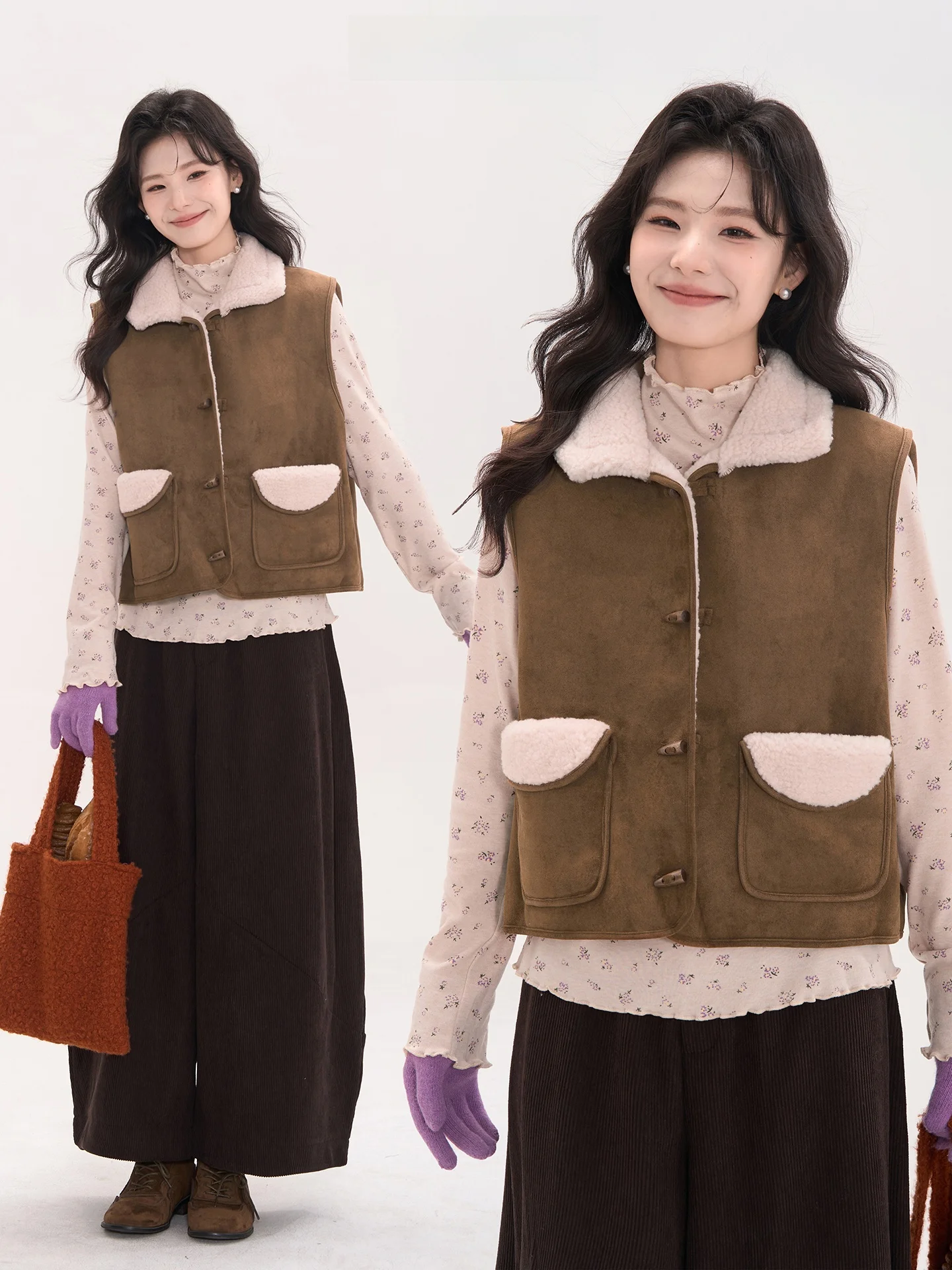 Женская утепленная зимняя куртка-жилет из искусственного меха с воротником на пуговицах, однотонная, стандартной длины рукава
Женская утепленная зимняя куртка-жилет из искусственного меха с воротником на пуговицах, однотонная, стандартной длины рукава