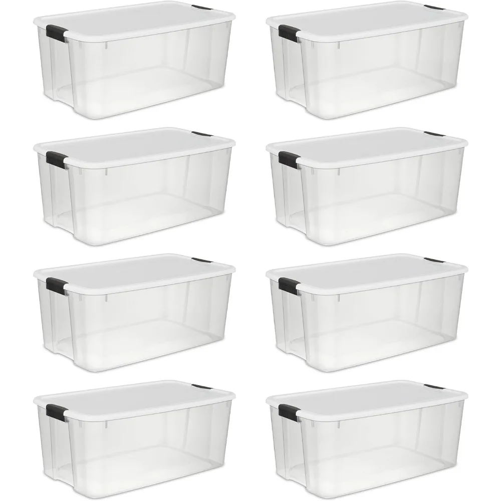 116 Qt Ultra Latch Box, Stackable Storage Bin with Lid, Plastic Container with Heavy Duty Latches to Organize
116 Qt Ultra Latch Box, Stackable Storage Bin with Lid, Plastic Container with Heavy Duty Latches to Organize
