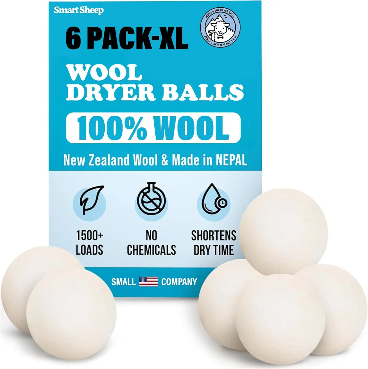 Wool Dryer Balls 6-Pack XL Premium Natural Fabric Softener Replaces Dryer Sheets, Eco-Friendly Laundry Balls for Dryer,
Wool Dryer Balls 6-Pack XL Premium Natural Fabric Softener Replaces Dryer Sheets, Eco-Friendly Laundry Balls for Dryer,