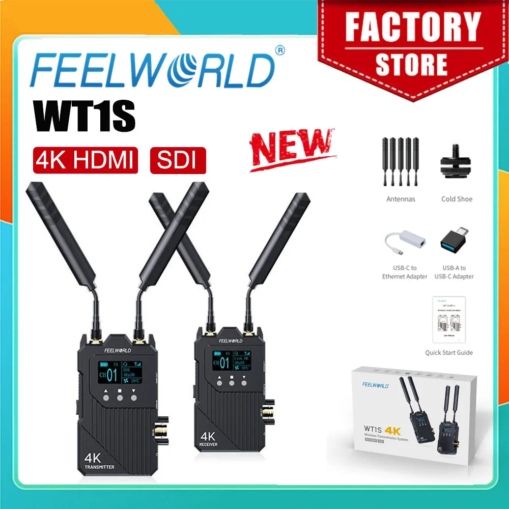 FEELWORLD 4K Беспроводная система передачи видео WT1S SDI + двойной HDMI полнодуплексный домофон прямая трансляция полнодуплексный домофон прямой
FEELWORLD 4K Беспроводная система передачи видео WT1S SDI + двойной HDMI полнодуплексный домофон прямая трансляция полнодуплексный домофон прямой