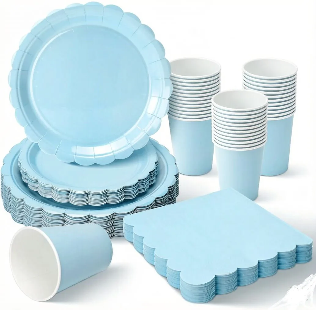 New lace blue party disposable tableware, paper cup plates, napkins, tablecloths, baby showers, picnics, birthdays, party suppli
New lace blue party disposable tableware, paper cup plates, napkins, tablecloths, baby showers, picnics, birthdays, party suppli