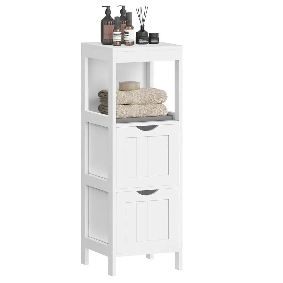 Storage Cabinet, Storage Organizer Rack Stand for Bathroom, Living Room, Bedroom, Multifunctional Corner Unit, 2 Drawers, 35 In
Storage Cabinet, Storage Organizer Rack Stand for Bathroom, Living Room, Bedroom, Multifunctional Corner Unit, 2 Drawers, 35 In