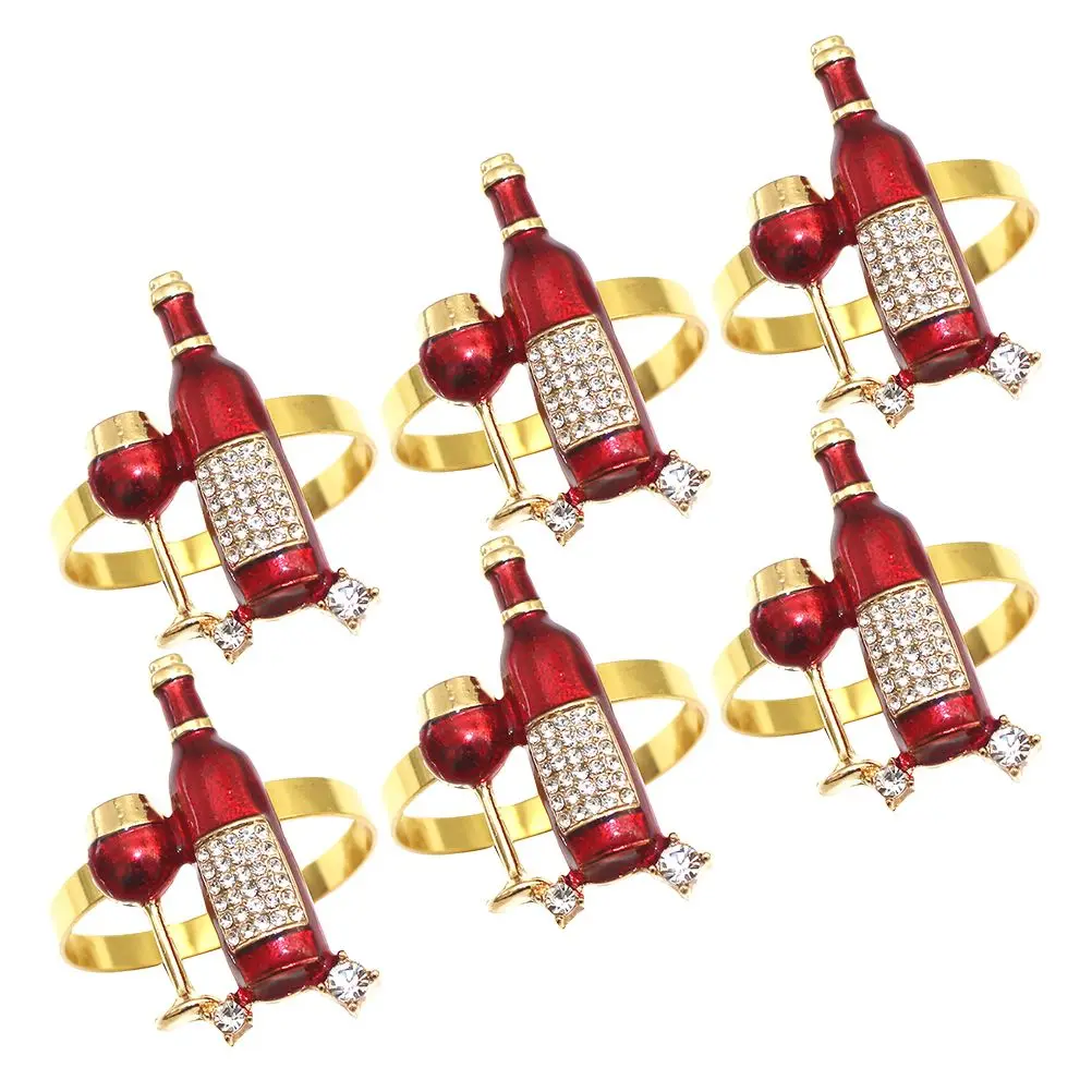 6 Pcs Napkin Ring Set Zinc Alloy Wear-resistant Reusable Decorative Serviette Buckle Party Hotel Kitchen Dining Table
6 Pcs Napkin Ring Set Zinc Alloy Wear-resistant Reusable Decorative Serviette Buckle Party Hotel Kitchen Dining Table