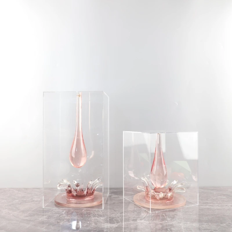 Nordic creative abstract acrylic transparent resin water drop art ornament 
Nordic creative abstract acrylic transparent resin water drop art ornament