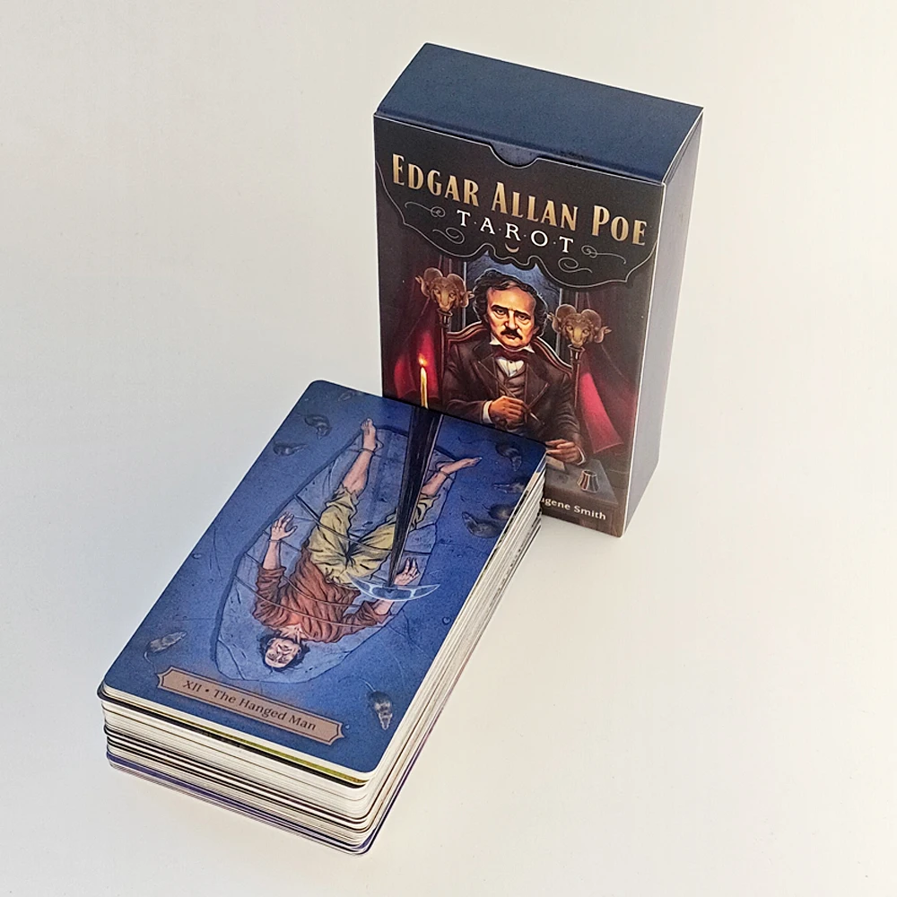 Edgar Allan Poe Tarot Deck 12*7cm 78 Stunning Illustrations Based on Poe's Tales Printed on 350GSM Double-embossed Cardstock
Edgar Allan Poe Tarot Deck 12*7cm 78 Stunning Illustrations Based on Poe's Tales Printed on 350GSM Double-embossed Cardstock
