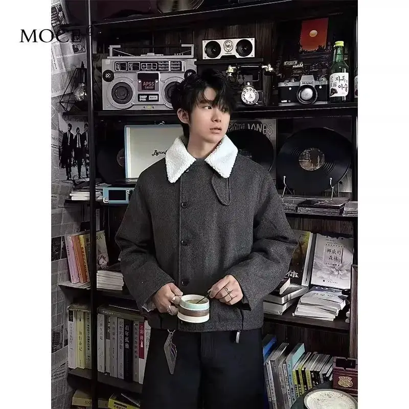 Wool Blend Jacket Man Elegant Mens Korean Style Trendy Slim Round-Neck Long-Sleeved Classic Simple Urban Pure Thin Sweet Gentle
Wool Blend Jacket Man Elegant Mens Korean Style Trendy Slim Round-Neck Long-Sleeved Classic Simple Urban Pure Thin Sweet Gentle