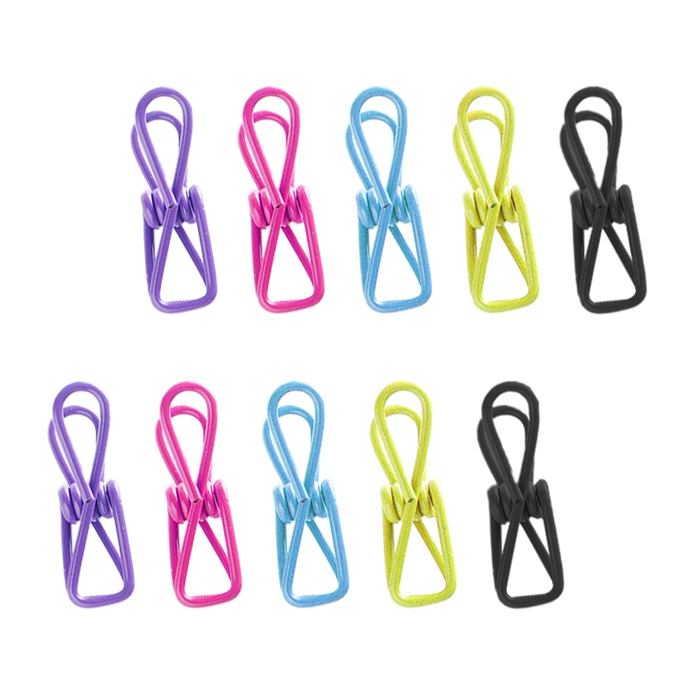 10pcs Anti Slip Clothes Clips Metal Hanger Shirt Clip Windproof Laundry Pegs For Socks Towels Baby Clothes Daily Use
10pcs Anti Slip Clothes Clips Metal Hanger Shirt Clip Windproof Laundry Pegs For Socks Towels Baby Clothes Daily Use