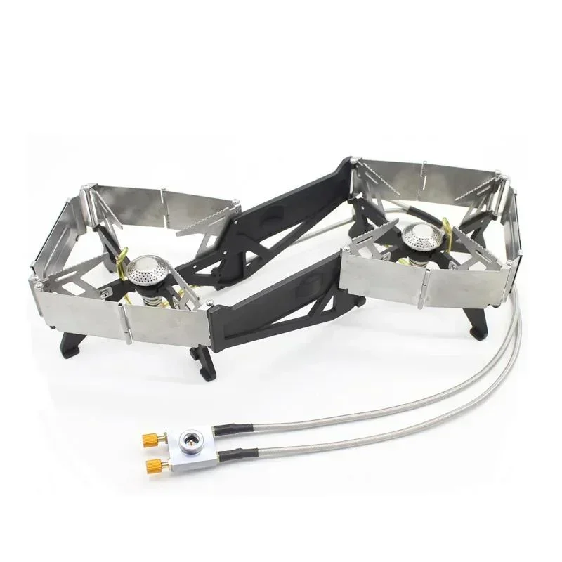 BRS-32 Ultralight Double Head Stove Travel Outdoors Portable Folding Windproof Individual Control Switch Valve Gas Furnace
BRS-32 Ultralight Double Head Stove Travel Outdoors Portable Folding Windproof Individual Control Switch Valve Gas Furnace