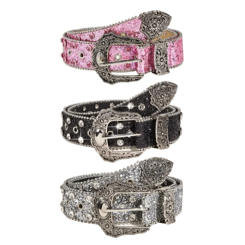 Full Sequins Waist Belt with Pin Buckle for Adult Punk PU Waist Belts for Women Coat Dress Decorative Adjust Length
Full Sequins Waist Belt with Pin Buckle for Adult Punk PU Waist Belts for Women Coat Dress Decorative Adjust Length