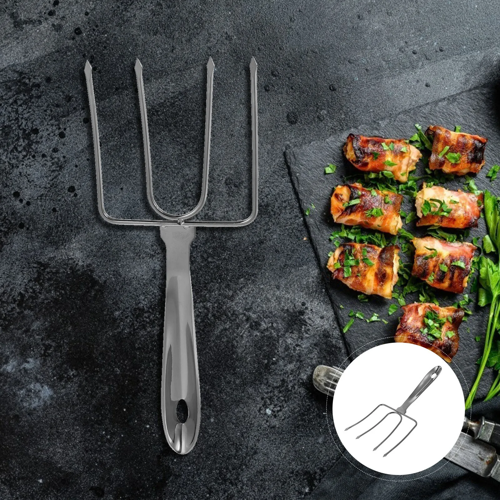 1pc Stainless Steel Bbq Roasting Tool For Turkey Chicken Meat Outdoor Grilling Portable Barbecue Skewer Steak Lifter Poultry 
1pc Stainless Steel Bbq Roasting Tool For Turkey Chicken Meat Outdoor Grilling Portable Barbecue Skewer Steak Lifter Poultry