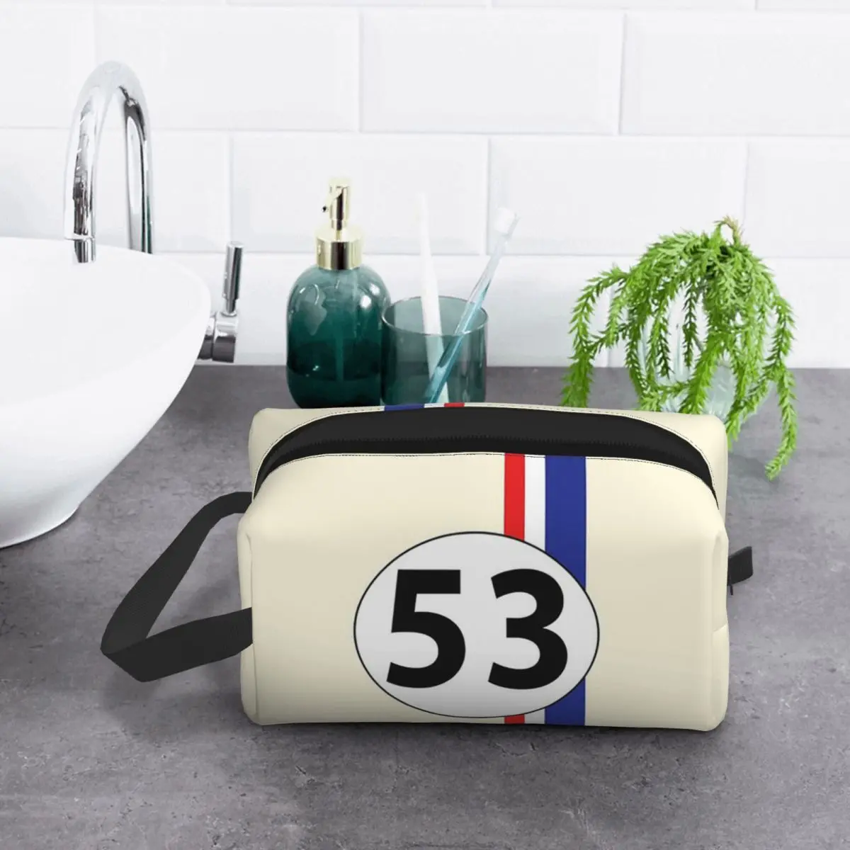 Herbie Number 53 Makeup Bag Cosmetic Organizer Storage Dopp Kit Toiletry Cosmetic Bag for Women Beauty Travel Pencil Case
Herbie Number 53 Makeup Bag Cosmetic Organizer Storage Dopp Kit Toiletry Cosmetic Bag for Women Beauty Travel Pencil Case