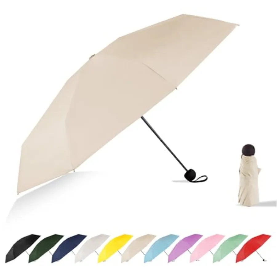 Mini Travel Umbrella Compact Small Size, UV Protection for Sun and Rain, Lightweight Folding, Wind Resistant, Small Backpack Pu
Mini Travel Umbrella Compact Small Size, UV Protection for Sun and Rain, Lightweight Folding, Wind Resistant, Small Backpack Pu