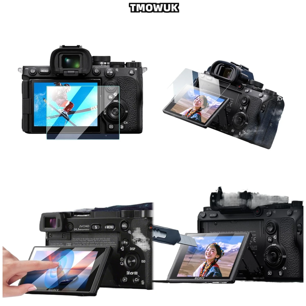 For A7M4 A6700 A7C2 A7CR A7IV Anti-Scratch Screen Protector, 9H Hardness With Hydrophobic Oleophobic Coating1
For A7M4 A6700 A7C2 A7CR A7IV Anti-Scratch Screen Protector, 9H Hardness With Hydrophobic Oleophobic Coating1