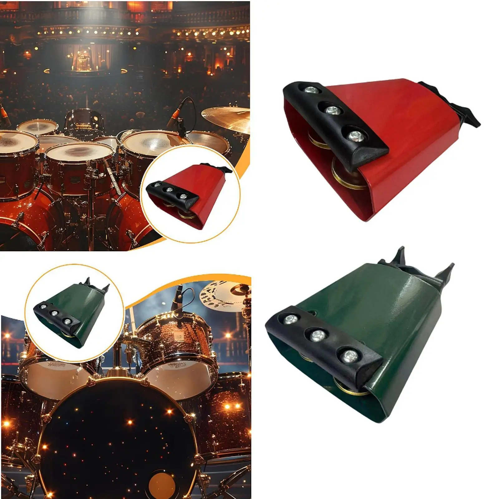 Cowbell Cow Bell Drum Kit Attachment with Sound Damping Protection Strip Metal 4 inch for Drum Set 
Cowbell Cow Bell Drum Kit Attachment with Sound Damping Protection Strip Metal 4 inch for Drum Set