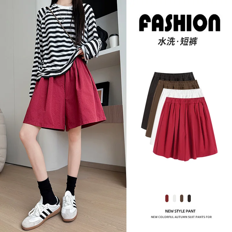 Women's Casual Washed Shorts for Summer2025New Slimming High-Waisted Wide-Leg Pants Loose Sports Cargo Shorts
Women's Casual Washed Shorts for Summer2025New Slimming High-Waisted Wide-Leg Pants Loose Sports Cargo Shorts