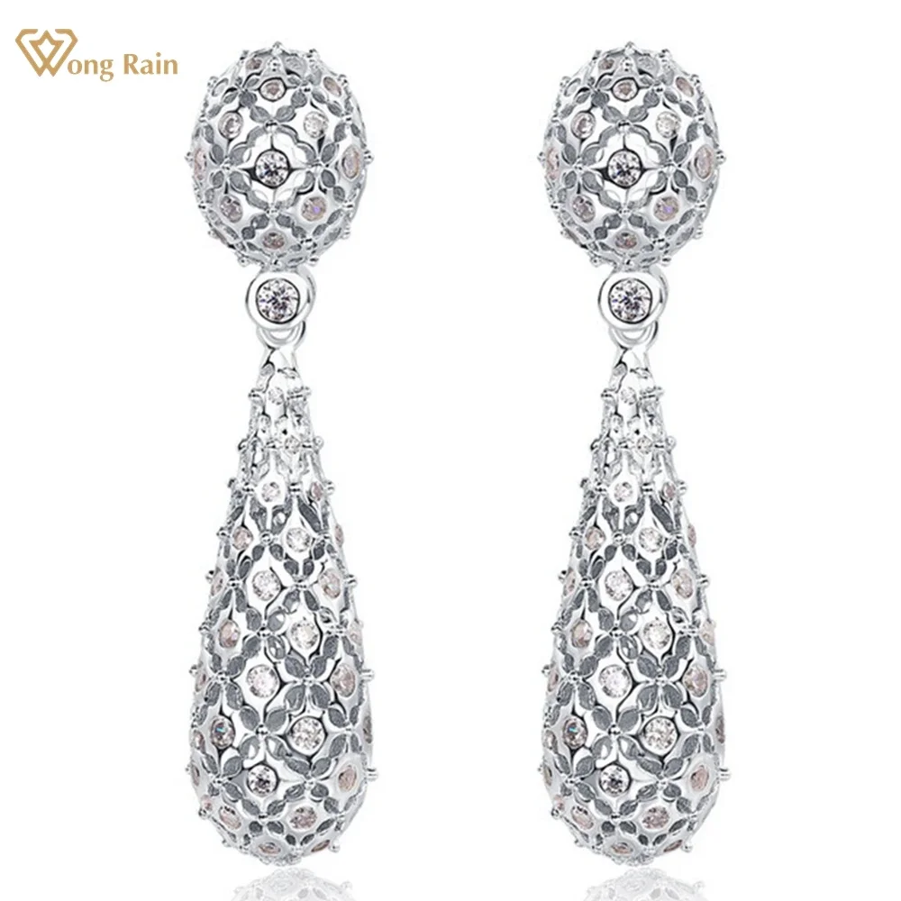 Wong Rain 925 Sterling Silver Lab Sapphire High Carbon Diamond Gemstone Personality Water Drop Earrings for Women Fine Jewelry
Wong Rain 925 Sterling Silver Lab Sapphire High Carbon Diamond Gemstone Personality Water Drop Earrings for Women Fine Jewelry