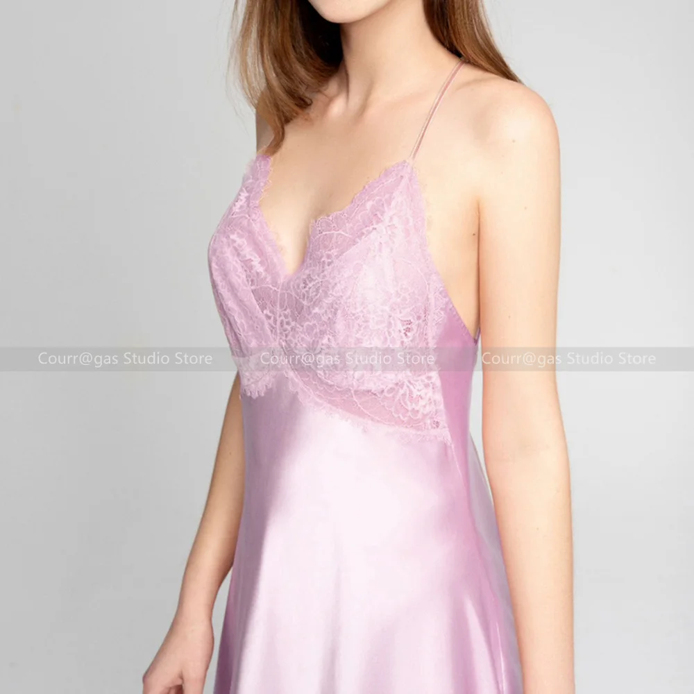 New women's eye hair lace sexy versatile back V-shaped beauty back halter dress home nightgowns
New women's eye hair lace sexy versatile back V-shaped beauty back halter dress home nightgowns