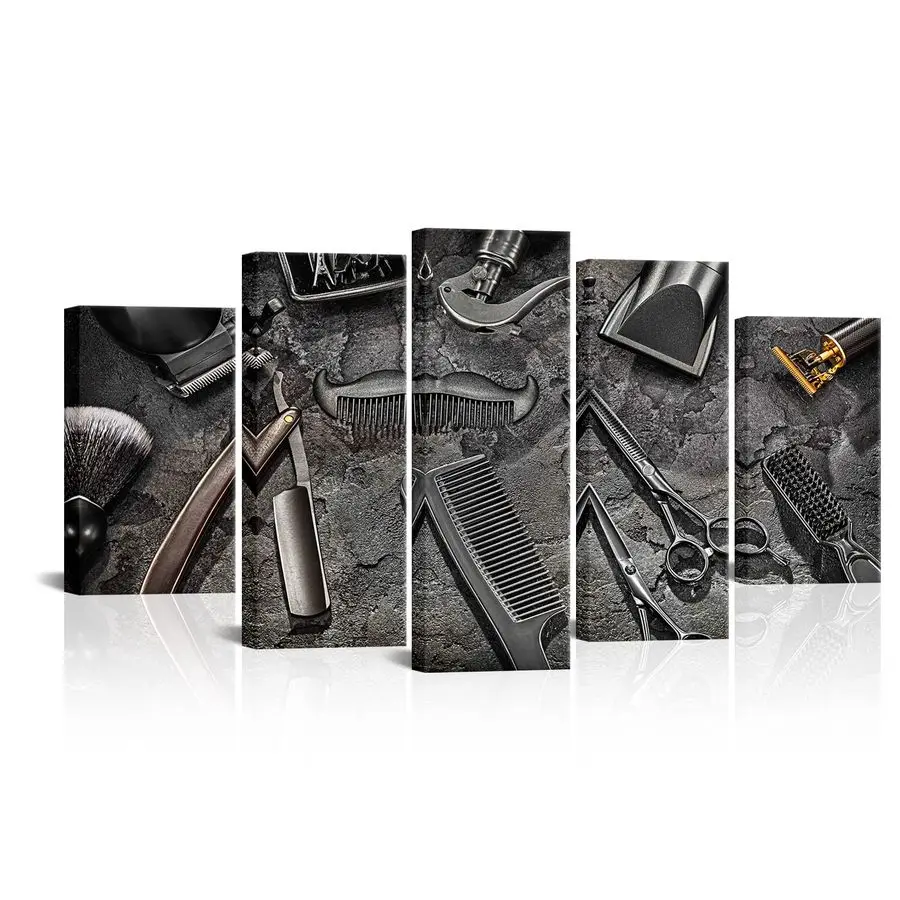 Salon Wall Decor Barber Canvas Wall Art Black and White Barbershop Picture Hairstylist Artwork
Salon Wall Decor Barber Canvas Wall Art Black and White Barbershop Picture Hairstylist Artwork