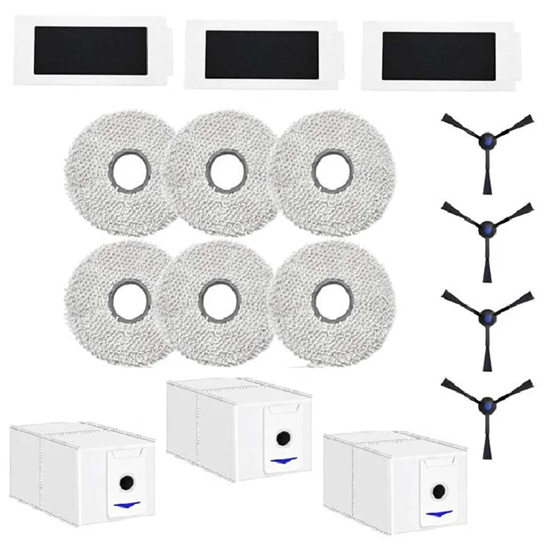 Комплект аксессуаров CHCH для робота-пылесоса ECOVACS DEEBOT T30 Pro Omni: фильтры, салфетки, боковые щетки, мешки для сбора пыли (сменный набор)
Комплект аксессуаров CHCH для робота-пылесоса ECOVACS DEEBOT T30 Pro Omni: фильтры, салфетки, боковые щетки, мешки для сбора пыли (сменный набор)