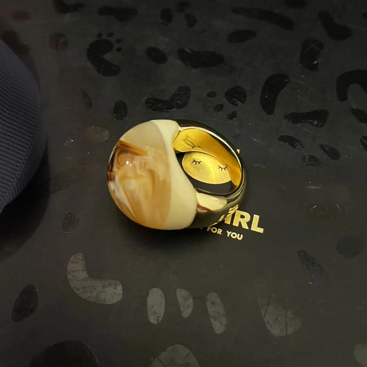New Jewelry & Accessories Retro Luxury Style Natural Texture Amber Semi-Precious Stone Ring For Women's Parties & Gifts
New Jewelry & Accessories Retro Luxury Style Natural Texture Amber Semi-Precious Stone Ring For Women's Parties & Gifts