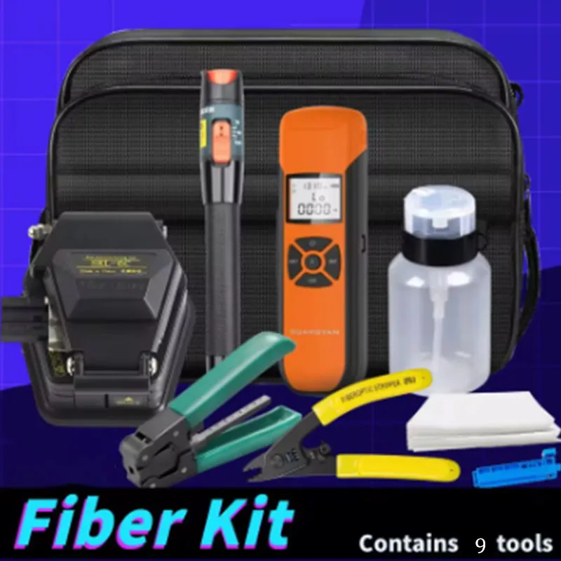 Набор инструментов для оптоволокна FTTH SKL-6C Fiber Cleaver с измерителем мощности оптоволокна и визуальным локатором неисправностей 10 мВт, 3-портовый стриппер
Набор инструментов для оптоволокна FTTH SKL-6C Fiber Cleaver с измерителем мощности оптоволокна и визуальным локатором неисправностей 10 мВт, 3-портовый стриппер