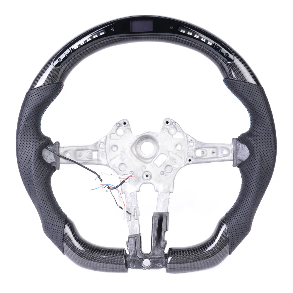 Fit For BMW M2 M3 M4 F30 F80 F82 F87 X2 X3 X4 X5 X6Glossy Carbon Fiber LED Steering Wheel Round Top Flat Bottom
Fit For BMW M2 M3 M4 F30 F80 F82 F87 X2 X3 X4 X5 X6Glossy Carbon Fiber LED Steering Wheel Round Top Flat Bottom