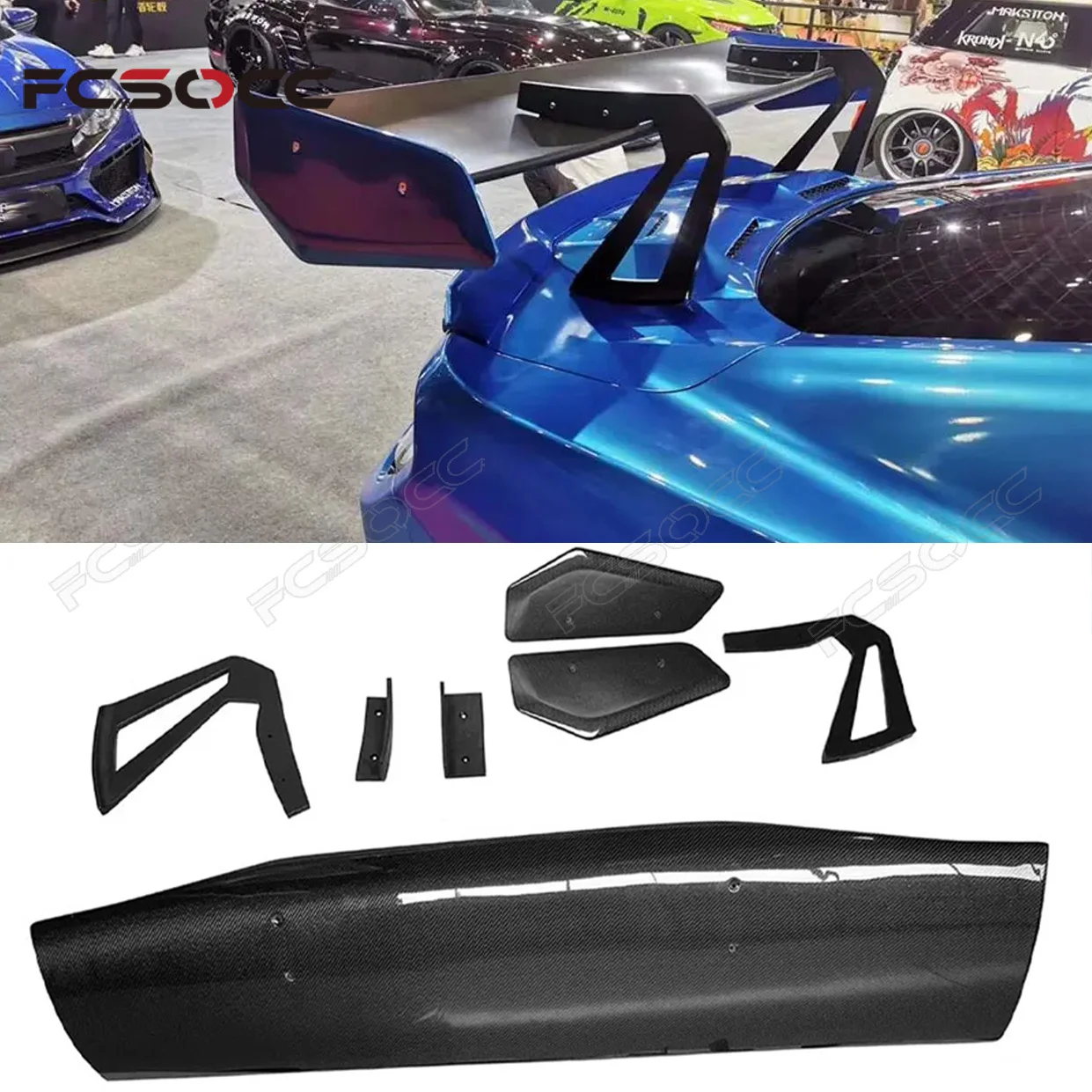 For Ford Mustang 2015+ GT Carbon Fiber Tail fins Rear Trunk Spoiler Guide Wing Rear Wing
For Ford Mustang 2015+ GT Carbon Fiber Tail fins Rear Trunk Spoiler Guide Wing Rear Wing