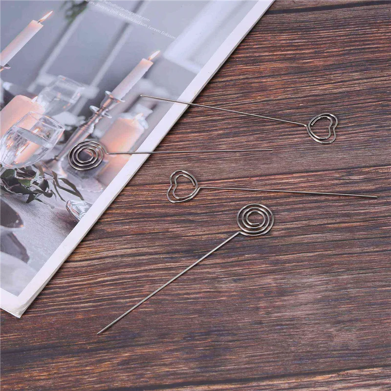 ABRS-360 Pieces Metal Wires Memo Clip Note Card Holders Table Number Clip Photo Stand Round And Heart Shape, Silvery
ABRS-360 Pieces Metal Wires Memo Clip Note Card Holders Table Number Clip Photo Stand Round And Heart Shape, Silvery