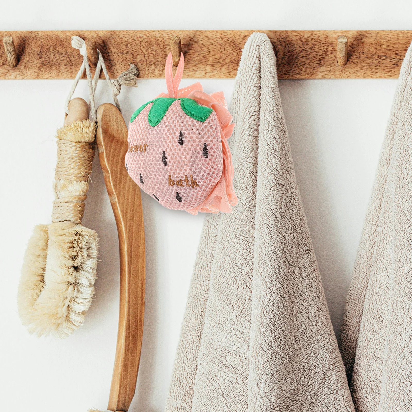 Bath Loofah Sponge Strawberry Shape Double Sided Mesh Exfoliating Shower Ball Body Scrubber Foam Rich Lather Clean
Bath Loofah Sponge Strawberry Shape Double Sided Mesh Exfoliating Shower Ball Body Scrubber Foam Rich Lather Clean
