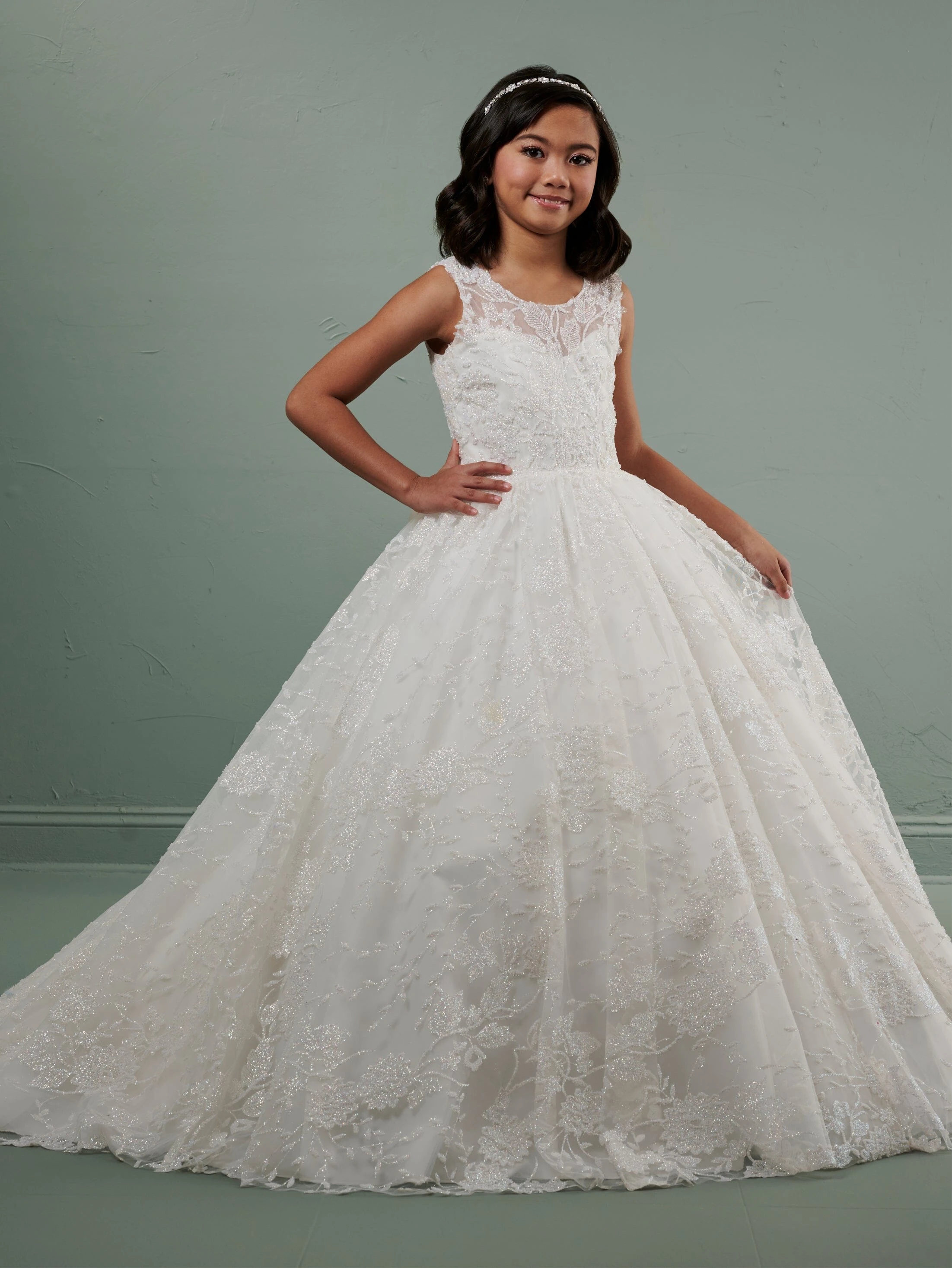 Customized Flower Girl Dress For Wedding Appliques Bow High Waist Floor Length Elegant Kids Birthday First Communion Gown
Customized Flower Girl Dress For Wedding Appliques Bow High Waist Floor Length Elegant Kids Birthday First Communion Gown