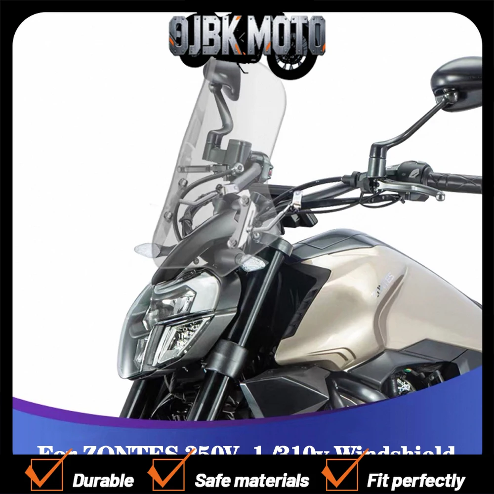 For ZONTES 350V-1 /310V Motorcycle Modification Windshield Heighten Widened Wind Shield Chest Protection Windscreen With Stand
For ZONTES 350V-1 /310V Motorcycle Modification Windshield Heighten Widened Wind Shield Chest Protection Windscreen With Stand