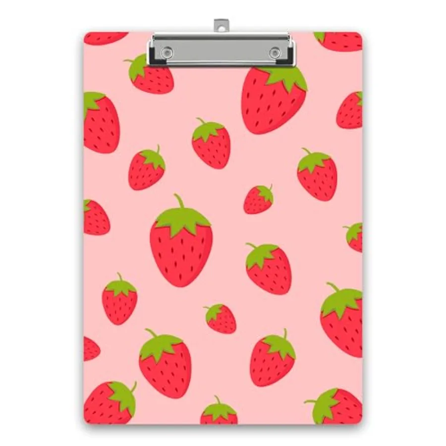 Strawberry Clipboard Pink Clip Boards for Teacher Nurse Students Classroom Office Wood Design Clipboards with Low Profile Metal
Strawberry Clipboard Pink Clip Boards for Teacher Nurse Students Classroom Office Wood Design Clipboards with Low Profile Metal