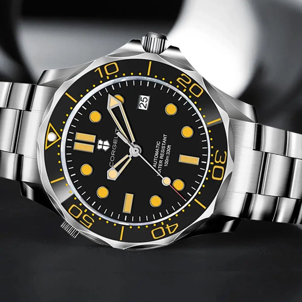 41mm Corgeut Men Watch Luxury Sapphire NH35 Automatic Mechanical Watches Ceramic Bezel Luminous 10Bar Waterproof Watches Clock
41mm Corgeut Men Watch Luxury Sapphire NH35 Automatic Mechanical Watches Ceramic Bezel Luminous 10Bar Waterproof Watches Clock