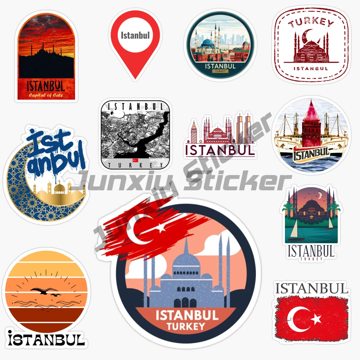 Türkiye Istanbul Scenery National Flag National Emblem Car Sticker Self-adhesive Waterproof PVC Decorative Decal
Türkiye Istanbul Scenery National Flag National Emblem Car Sticker Self-adhesive Waterproof PVC Decorative Decal