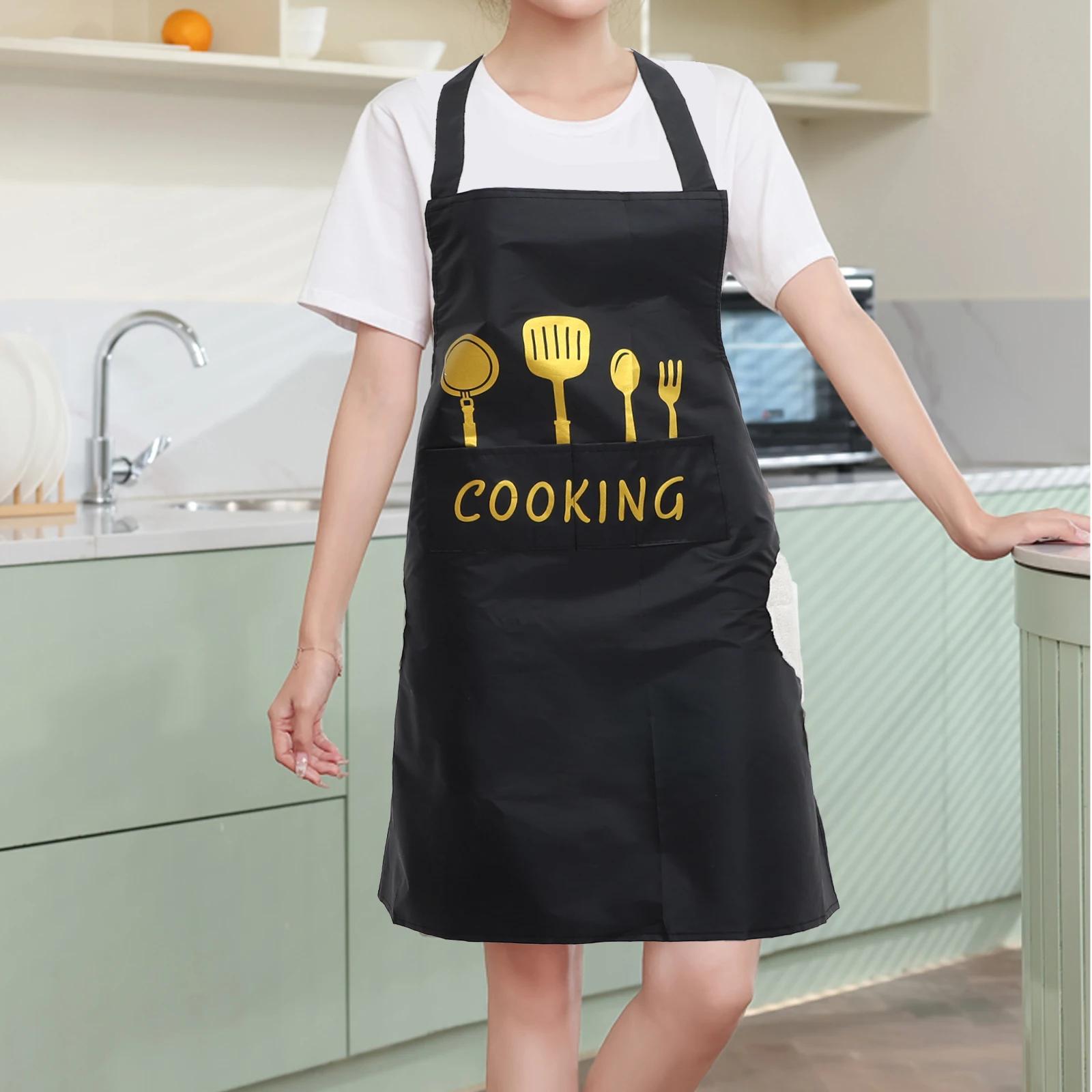 PVC Kitchen Apron Oil Proof Multi-Functional Baking Accessory with Pockets for Home Bbq Cooking Apron Cooking Protector
PVC Kitchen Apron Oil Proof Multi-Functional Baking Accessory with Pockets for Home Bbq Cooking Apron Cooking Protector