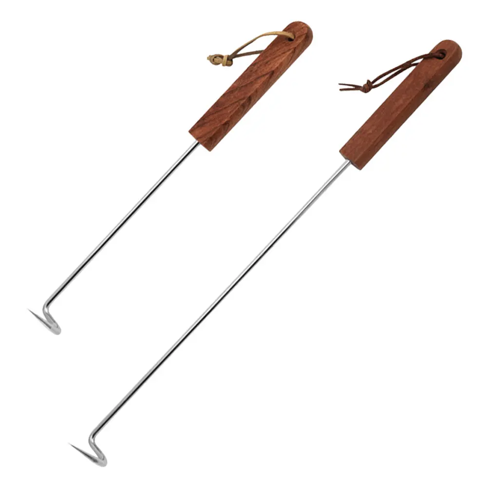 2Pcs Stainless Steel Meat Hook Long Handle BBQ Food Turner Picnic Kitchen Tools Grilling Accessories Pork Chicken Hook
2Pcs Stainless Steel Meat Hook Long Handle BBQ Food Turner Picnic Kitchen Tools Grilling Accessories Pork Chicken Hook
