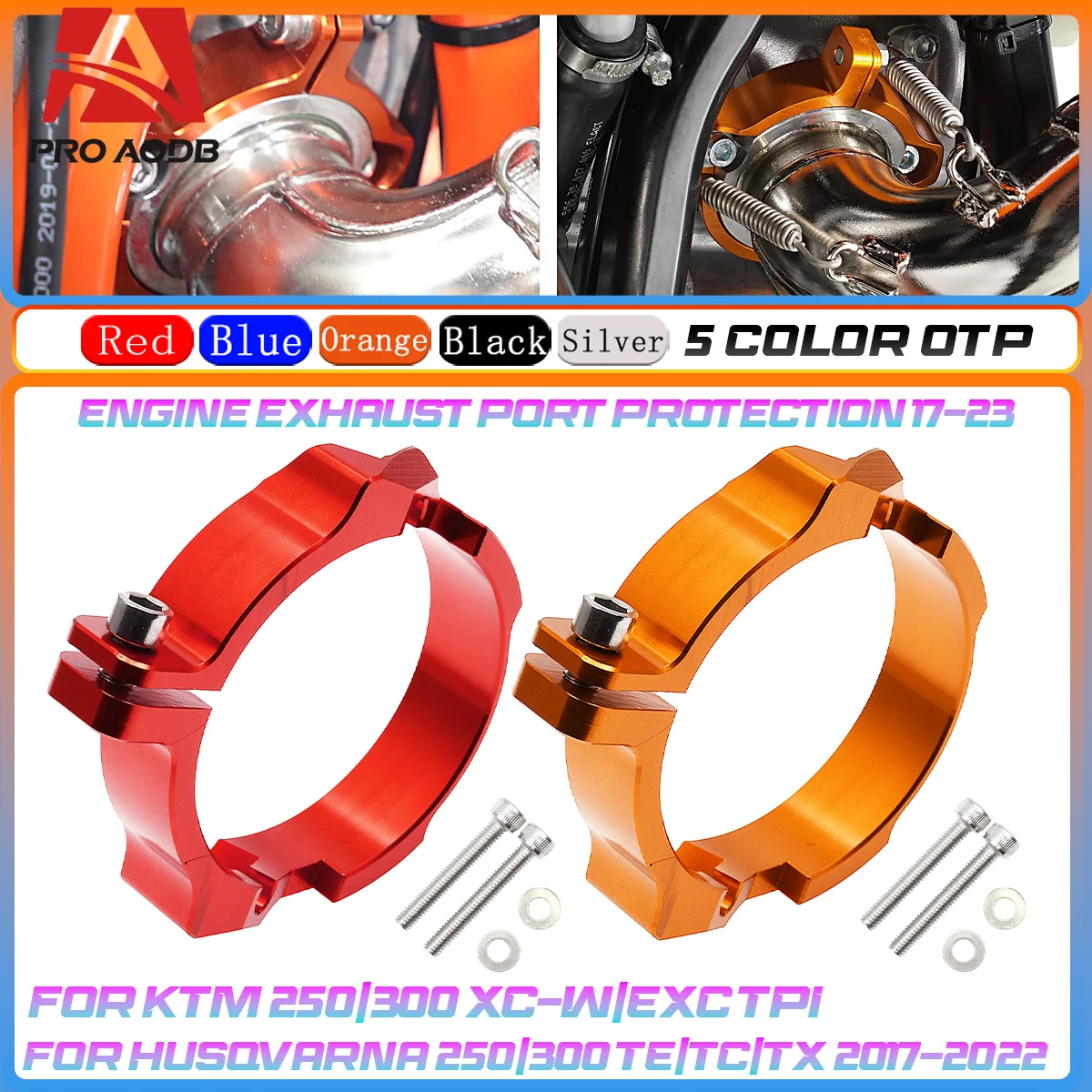 CNC Motorcycle Exhaust Tip Muffler Pipe Clamp With Flanges For KTM 250/300 EXC/XC/SX/XCW Husqvarna TE/TC/TX GasGas EX EC MC 2023
CNC Motorcycle Exhaust Tip Muffler Pipe Clamp With Flanges For KTM 250/300 EXC/XC/SX/XCW Husqvarna TE/TC/TX GasGas EX EC MC 2023