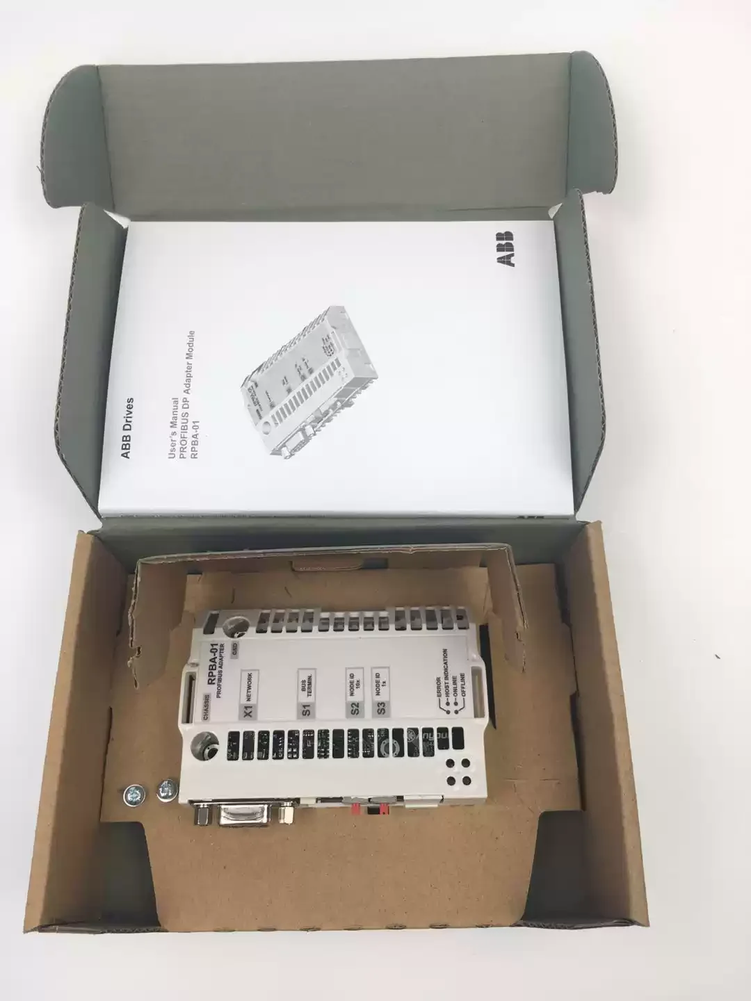Brand New Original RPBA‑01 Communication Module Adapter, Profibus‑DP
Brand New Original RPBA‑01 Communication Module Adapter, Profibus‑DP