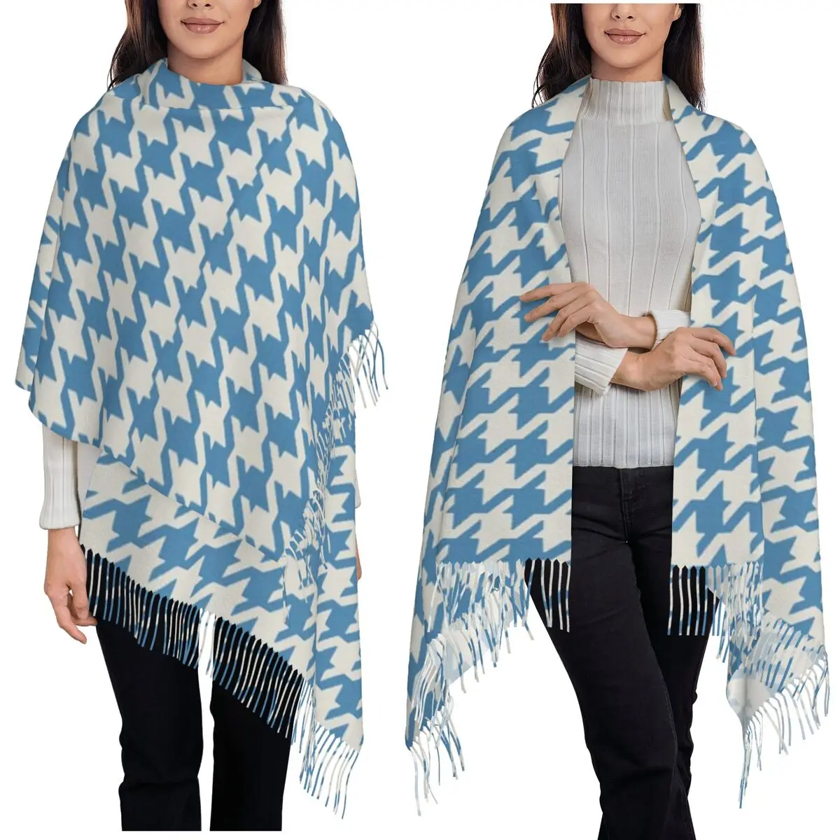 Клетчатый шарф с рисунком «гусиные лапки», шарф с кисточками для женщин, мягкие теплые шали и накидки, длинная осенне-зимняя шаль
Клетчатый шарф с рисунком «гусиные лапки», шарф с кисточками для женщин, мягкие теплые шали и накидки, длинная осенне-зимняя шаль