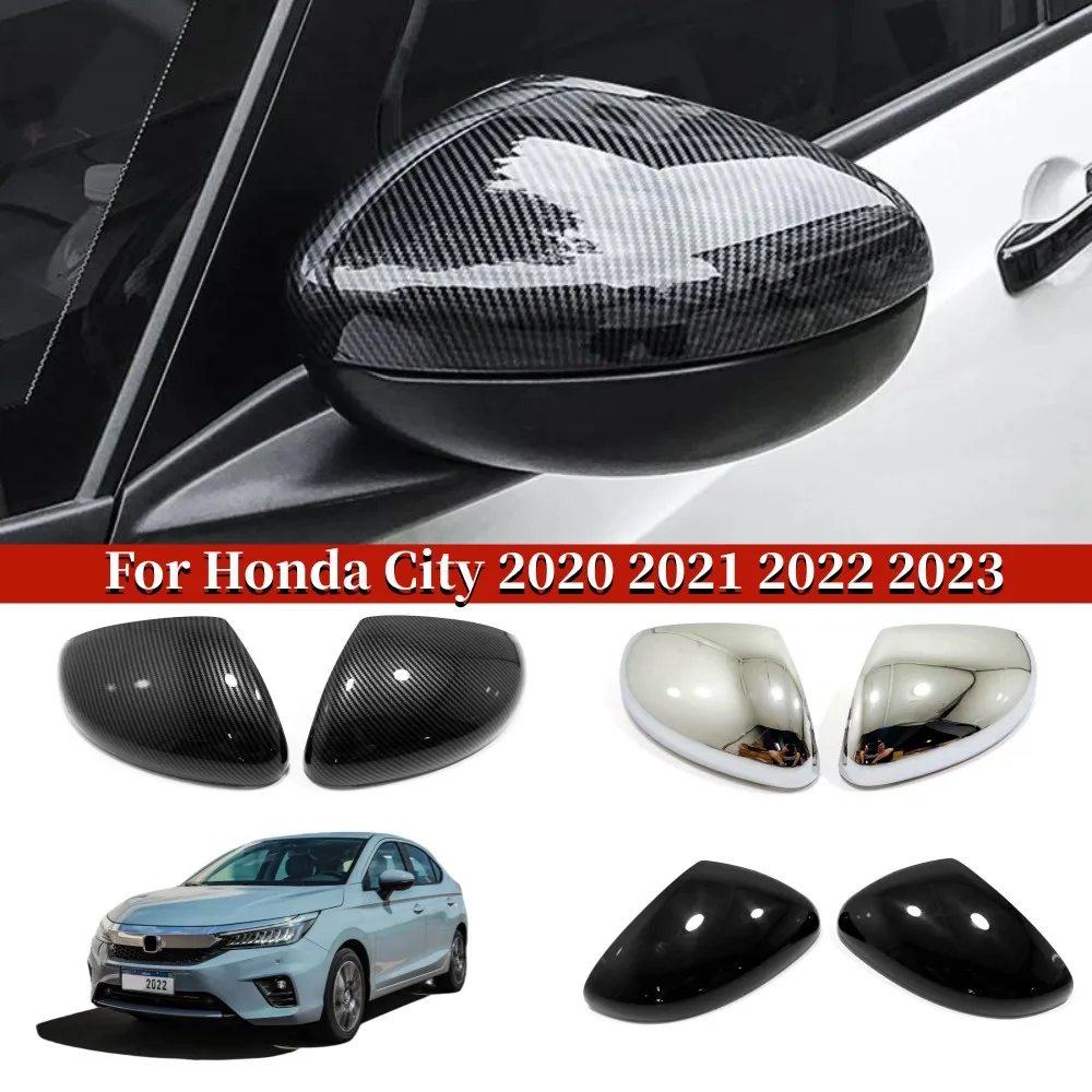 For Honda CITY 2020-2023 Car Rearview mirror cover trim ABS Chrome black carbon fibre Side Mirror Covers Decoration Accessories
For Honda CITY 2020-2023 Car Rearview mirror cover trim ABS Chrome black carbon fibre Side Mirror Covers Decoration Accessories