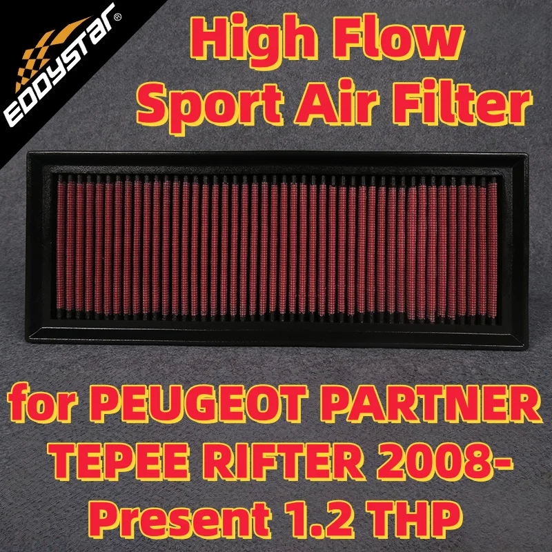 High Flow Sport Air Filter for PEUGEOT PARTNER TEPEE RIFTER 2008-Present 1.2 THP PureTech 110 130 Washable Racing Intake Filter
High Flow Sport Air Filter for PEUGEOT PARTNER TEPEE RIFTER 2008-Present 1.2 THP PureTech 110 130 Washable Racing Intake Filter