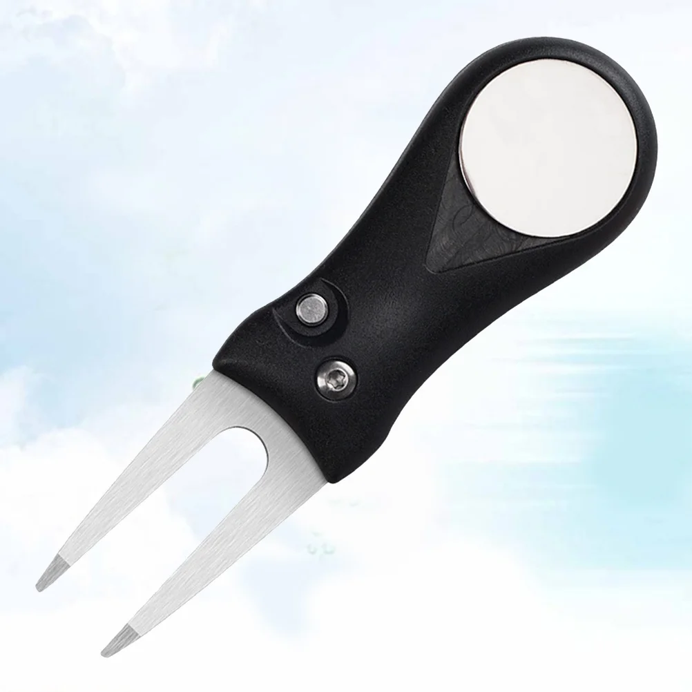 Golf Divot Tool Stainless Steel Folding Grass Repair Fork ABS Handle Portable Fork Ball Marker Black Divot Tool 
Golf Divot Tool Stainless Steel Folding Grass Repair Fork ABS Handle Portable Fork Ball Marker Black Divot Tool