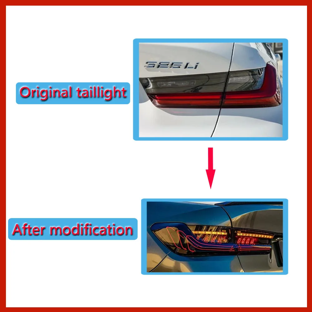 Rear Lamp For BMW 3 Series G20 G80 M3 GTS 330i 340i 2019-2023 Sequential Turn Signal Brake Reversing Fog Running Car Tail Light
Rear Lamp For BMW 3 Series G20 G80 M3 GTS 330i 340i 2019-2023 Sequential Turn Signal Brake Reversing Fog Running Car Tail Light