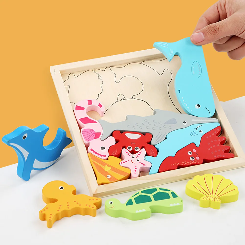 1Set Ocean Animal Puzzle Cartoon Wooden Educational Preschool Learning Creativity Concentration Development Fun
1Set Ocean Animal Puzzle Cartoon Wooden Educational Preschool Learning Creativity Concentration Development Fun