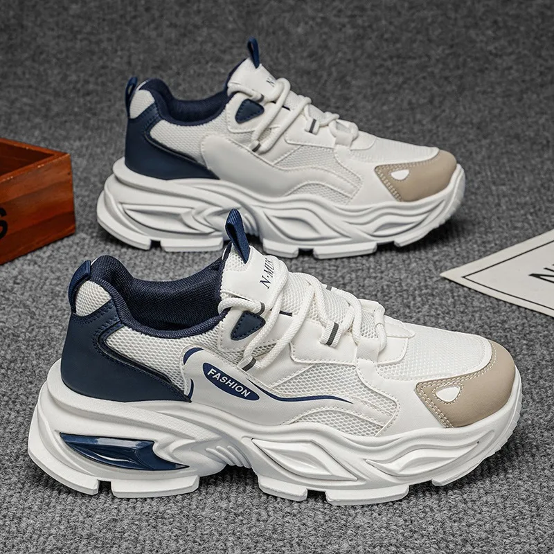 High Quality Men's Breathable Mesh Sneakers Spring Summer Thick Sole Wear-Resistant Running Shoes Trendy Men Casual Tennis Shoes
High Quality Men's Breathable Mesh Sneakers Spring Summer Thick Sole Wear-Resistant Running Shoes Trendy Men Casual Tennis Shoes