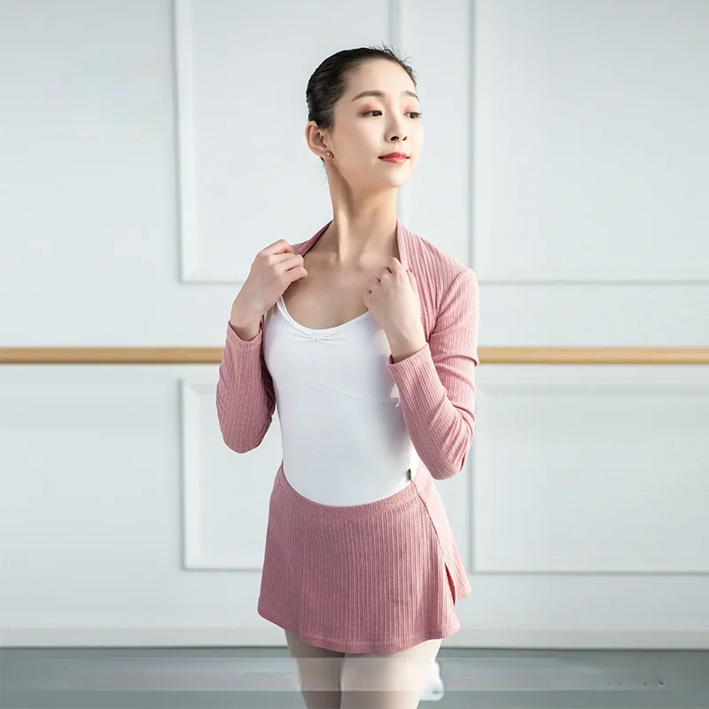 Autumn Winter Knitting Warm Shoulder Protection Adult Women Dance Sweater Coat Skirt Legwarmers Ballet Dancing Practice Clothes
Autumn Winter Knitting Warm Shoulder Protection Adult Women Dance Sweater Coat Skirt Legwarmers Ballet Dancing Practice Clothes