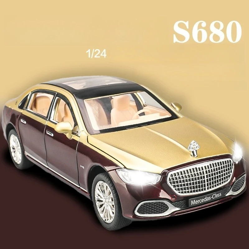 1:24 S680 Luxury Sedan Simulation Diecast Metal Alloy Model Car Sound Light Collection Kids Toy Gift
1:24 S680 Luxury Sedan Simulation Diecast Metal Alloy Model Car Sound Light Collection Kids Toy Gift