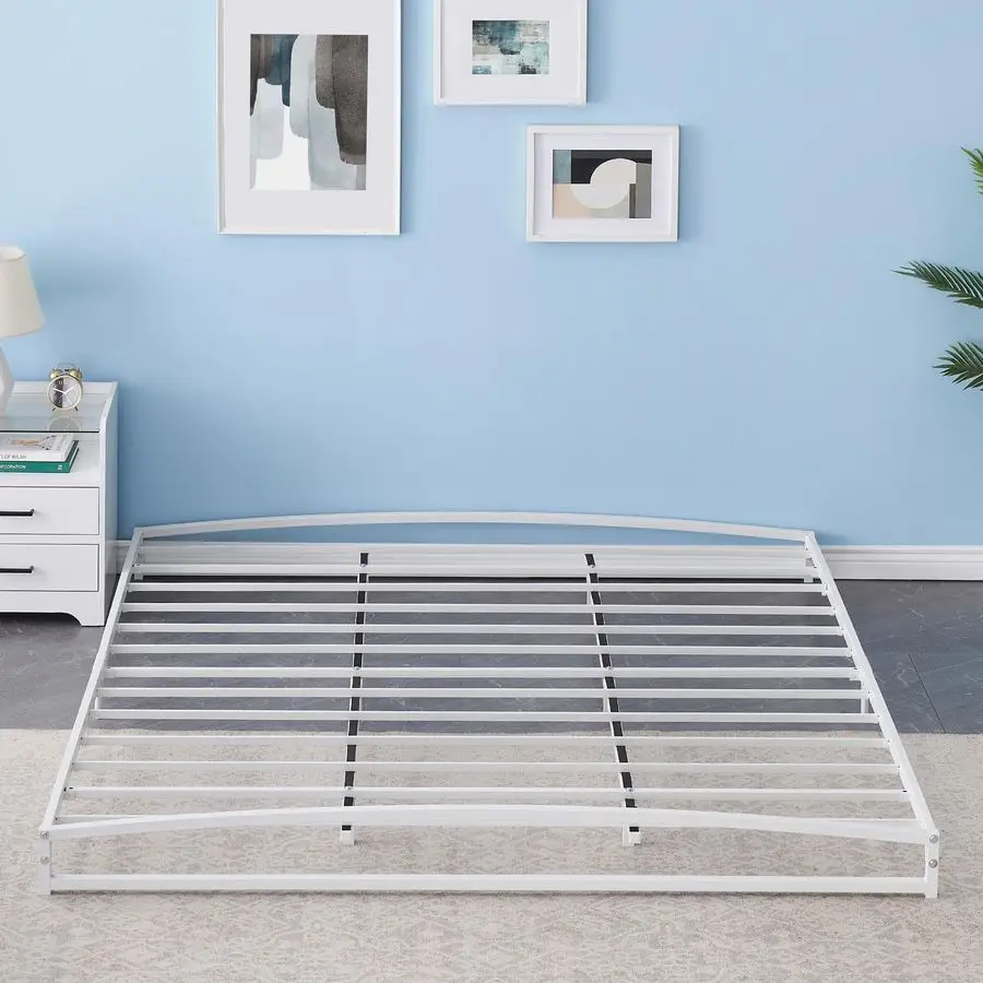Low Bed Frame King Size, 6 Inch Heavy Duty Metal Platform King Bed Frame with Arch Design, Easy Assembly, Strong Bearing Capacit
Low Bed Frame King Size, 6 Inch Heavy Duty Metal Platform King Bed Frame with Arch Design, Easy Assembly, Strong Bearing Capacit