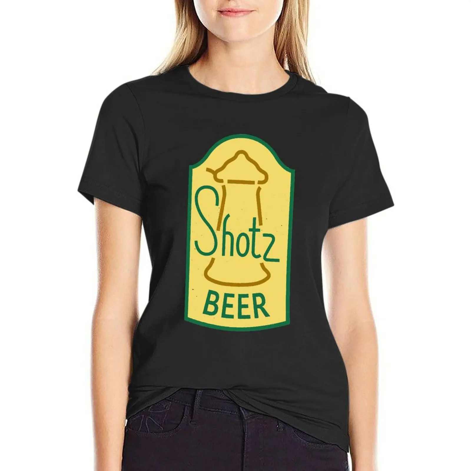 Shotz Beer T-Shirt vintage clothes new edition kawaii clothes western t shirts for Women
Shotz Beer T-Shirt vintage clothes new edition kawaii clothes western t shirts for Women